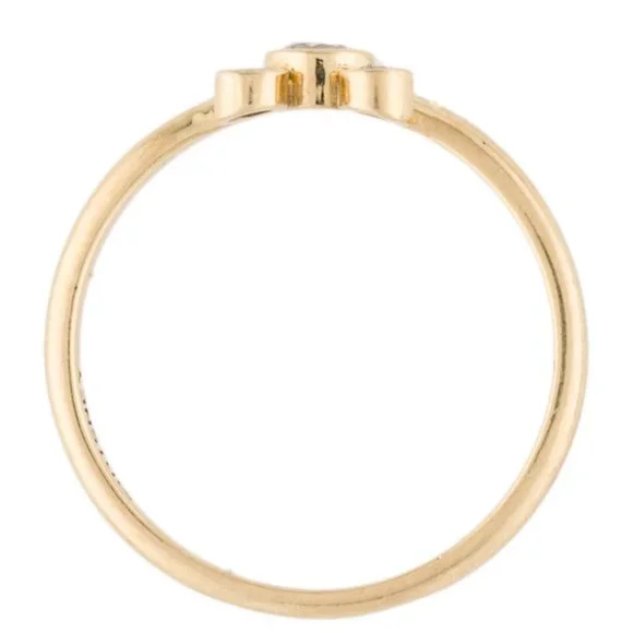 DISNEY 14K YELLOW GOLD  DIAMOND MICKEY MOUSE PETITE ICON COCKTAIL BAND RING - Picture 5 of 6